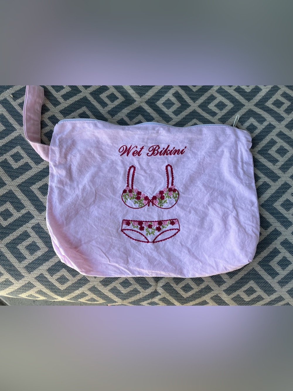 Lily Juliet Pink Wet Bikini Pouch